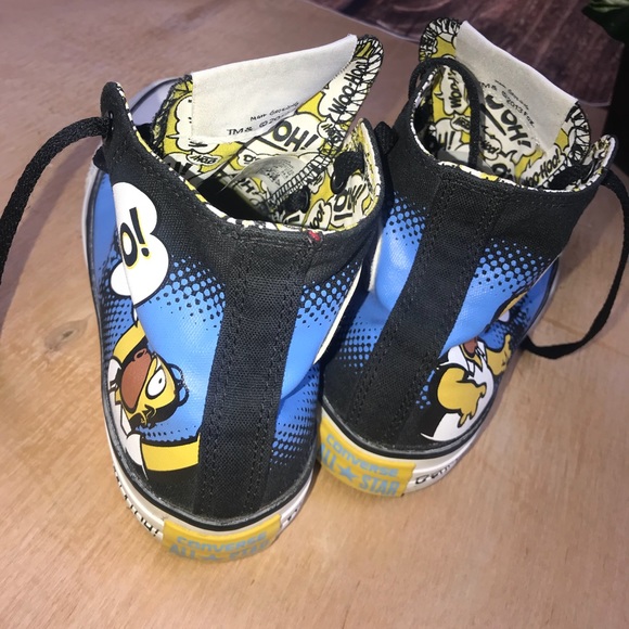 RARE the simpsons high top chucks. Homer! Collectible - Picture 7 of 13
